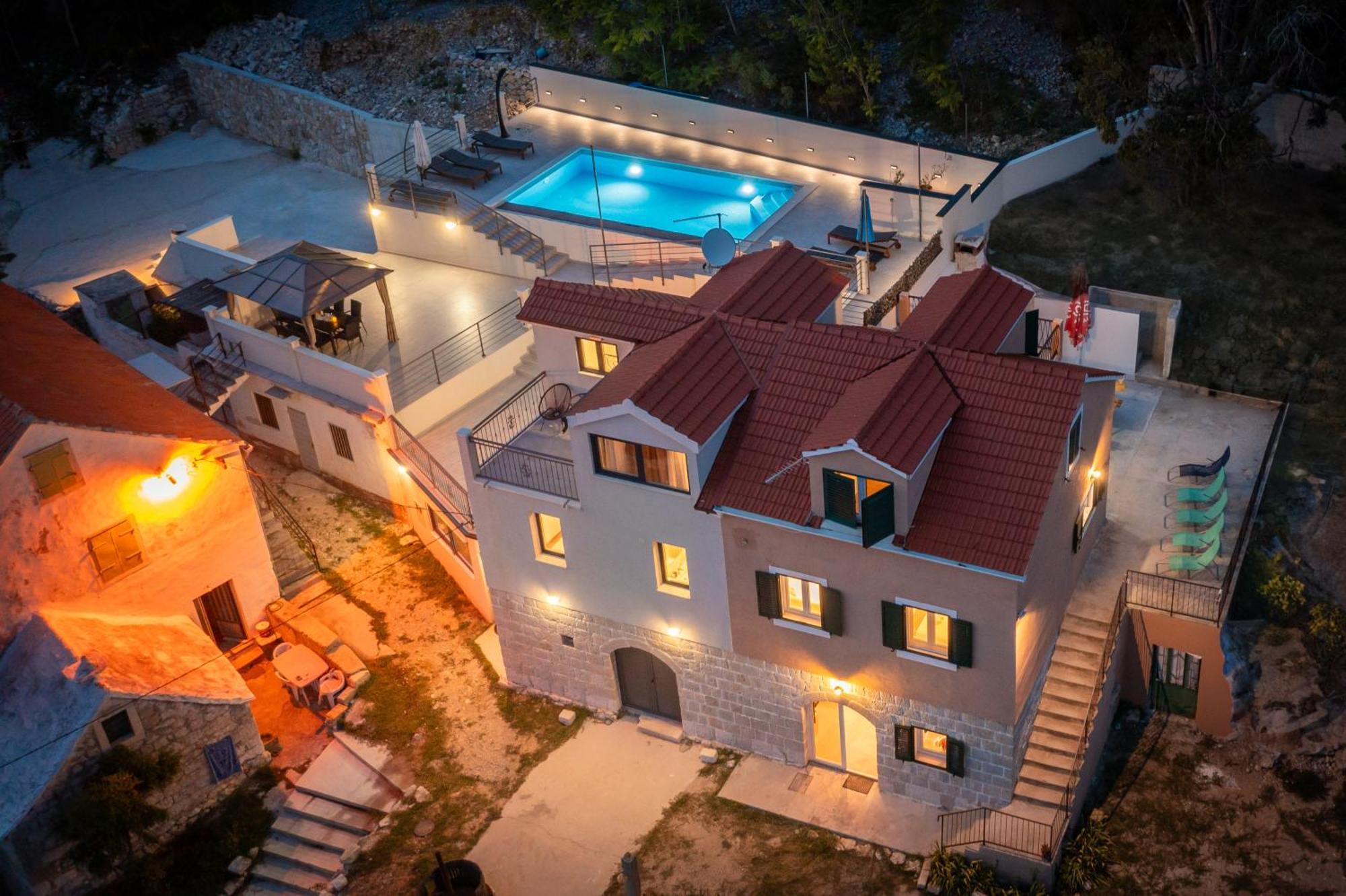 Xxl Villa Vista - Heated Pool Lokva Rogoznica Exterior foto